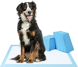 QWORK® 60 Stück Welpen Unterlagen, 75 x 85 cm Haustiere Trainingsunterlagen, Hochsaugfähige PIPI Matten, für Kleine Haustiere und Mittelgroße Hunde