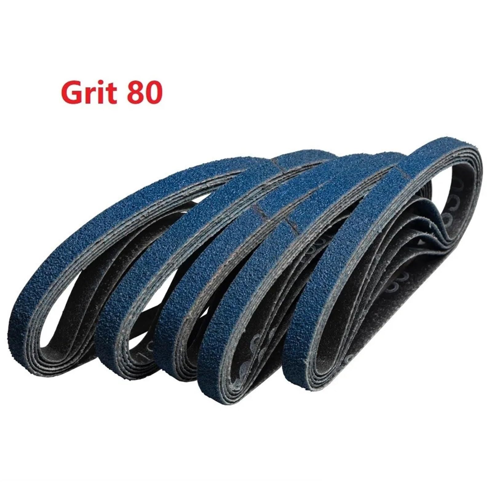 Pasy szlifierskie, Taśmy szlifierskie 30 szt. 13x4570mm Niebieskie ziarno 40/60/80/120(Grit 80)