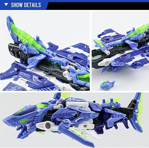 Vista 6 de 52TOYS BEASTDRIVE BD-02 Hydro Bullet Shark Deformation Toys Figura de acción, juguetes de conversión en vehículo y bestia, regalo perfecto