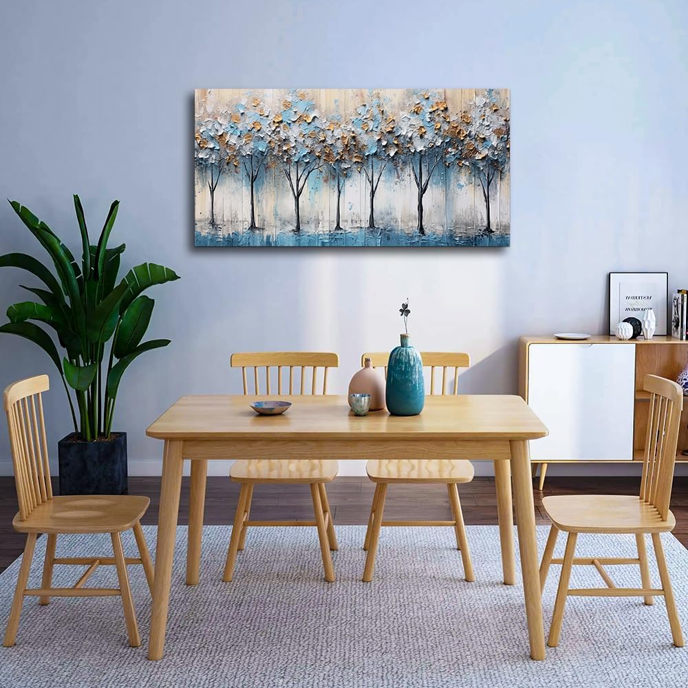hyidecorart Canvas Wall Art For Living Room Bedroom Wall Decor Modern Home Decor Office Decorations Vintage Trees Abstract Wall Paintings Stretched And Framed Ready To Hang Pictures Works
