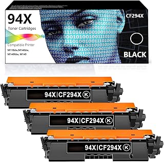 94A Cartucho de toner Black Compatível para HP LaserJet Pro M118DW MFP M148DW M148FDW M149 PRINTER CF294A COMPATÍVEL com cartuchos de toner original Black x 3