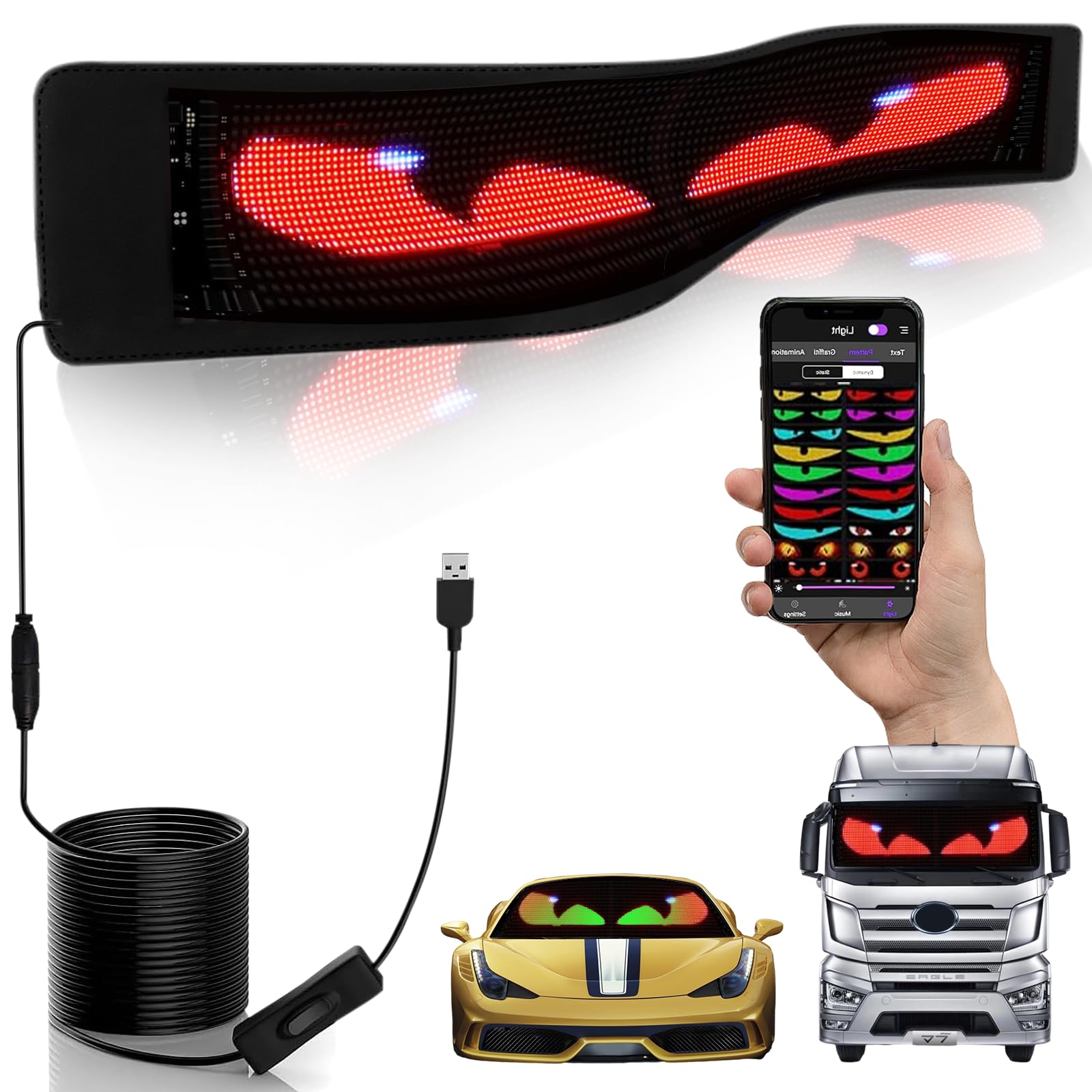 Snapklik.com : LED Sign Huge Bright Advertising Programmable Scrolling ...