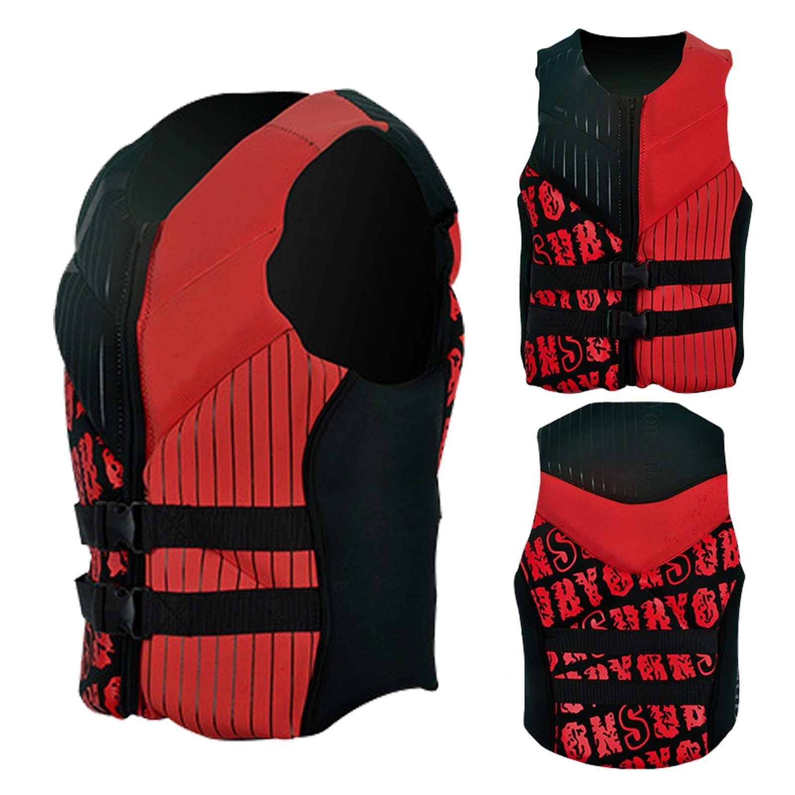 Chaleco de Kayak Unisex Ajustable Alta Flotabilidad Ligero Neopreno Elástico Núcleo EPE para Kayak Natación Surf Deportes Acuáticos