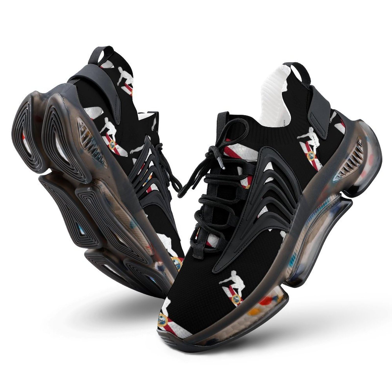 Florida Flag Skiers - Scarpe da corsa da uomo | Scarpe da ginnastica leggere traspiranti antiscivolo ad asciugatura rapida
