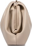 YUWITA Soft PU Leather Clutch Purses for Women Formal Elegant Luxurious Evening Bag