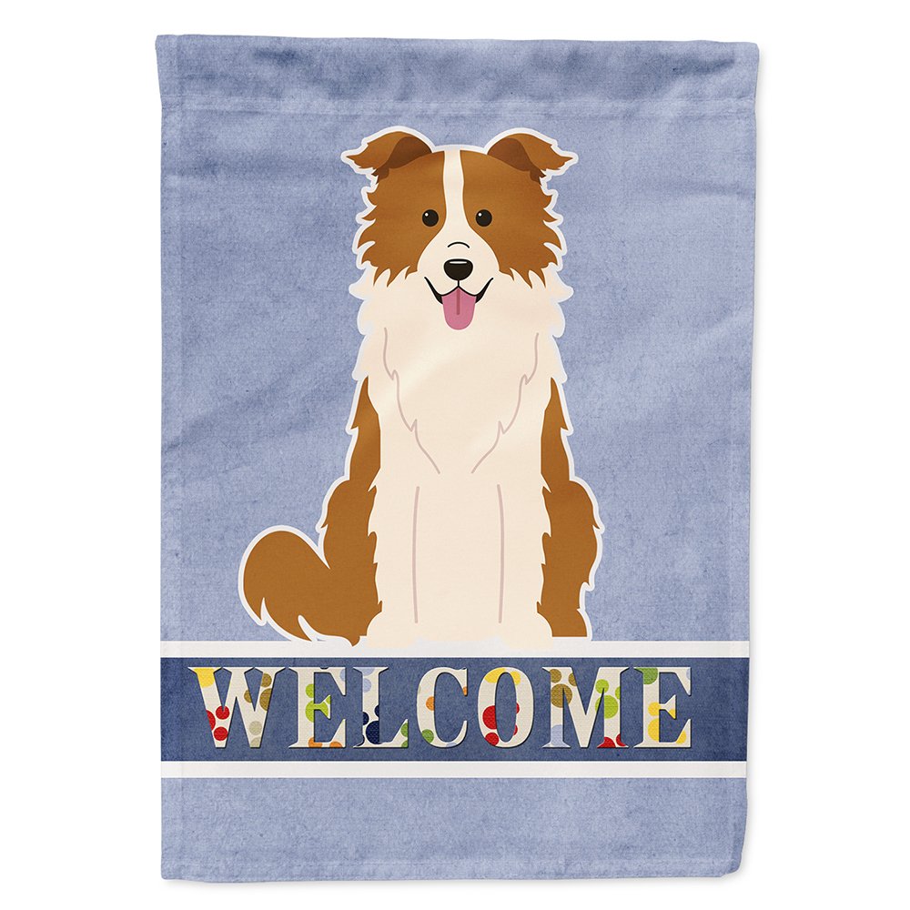 Drapeau Border Collie décoratif grand format pour sublimer l'entrée de votre villa de campagne
