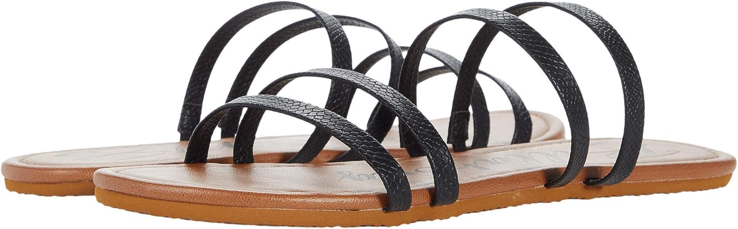 Billabong Women's Paradiso Slide Sandal, Black, 6