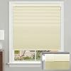 Cortinas celulares blackout sin taladro, color crema, 28" ancho x 48" alto | Aislamiento térmico, protección de privacidad, reducción de ruido, diseño seguro sin cuerdas, instalación fácil, persiana plegable tipo panal 1