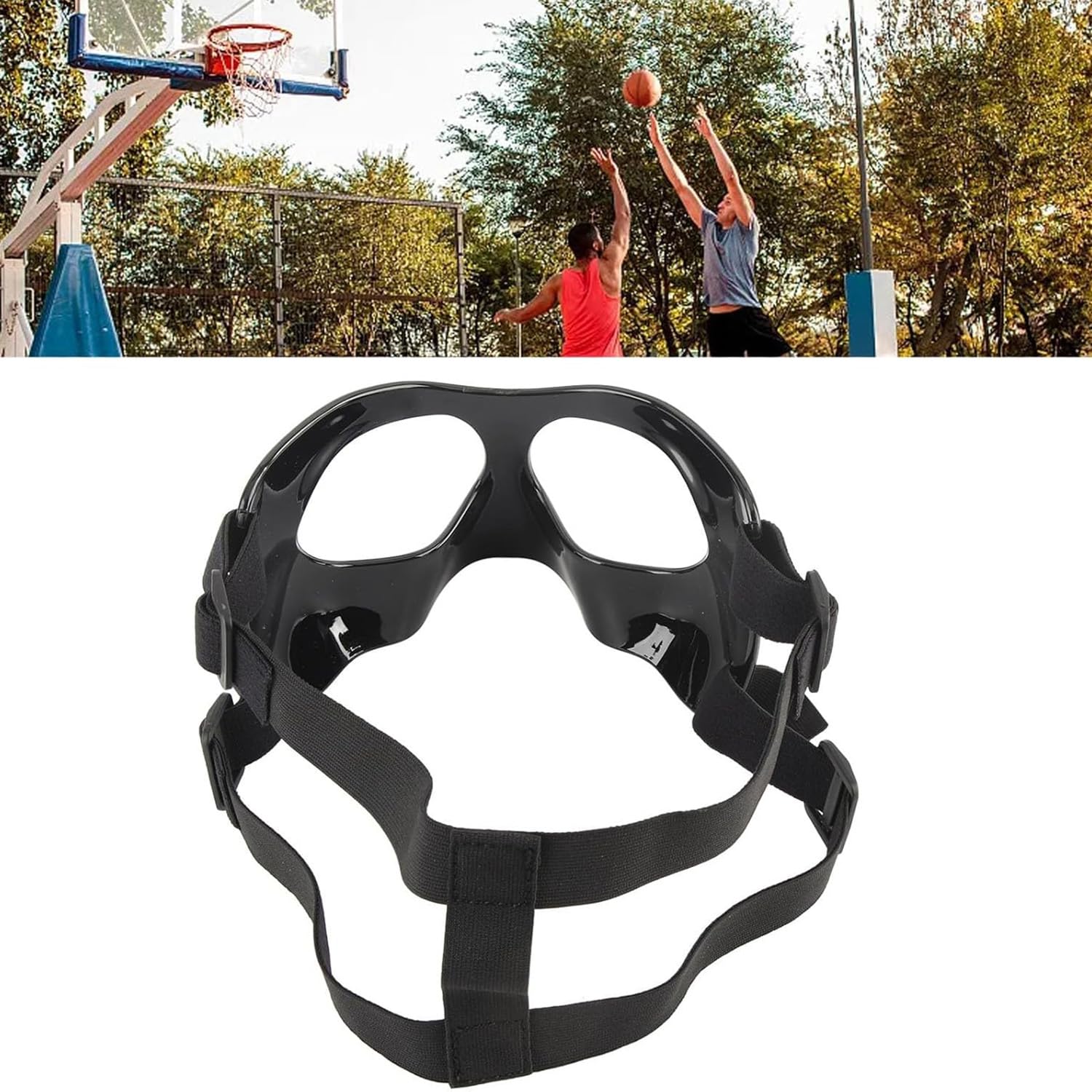 Maschera Protettiva Naso Rotto, Protezione per Viso Maschera per Allenamento, Maschera da Basket Regolabile, Protezione per Naso Per Rotto Adatto al Basket, al Calcio e ad Altri Sport