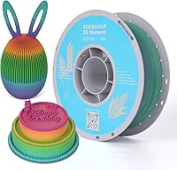 Vista 24 de Filamento Matte Rainbow PLA para Impresora 3D, 10 Carretes, Carrete de 1KG (2.2lbs) 1.75mm, Filamento Gradiente Multicolor a Granel para la mayoría