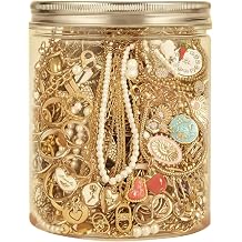 Mystery Jewellery Jar for Women, Surprise Vintage Costume Jewellery Set, Random Assorted Bundle with Necklaces, Earrings, Rings & Bracelets, Unique Gift for Her