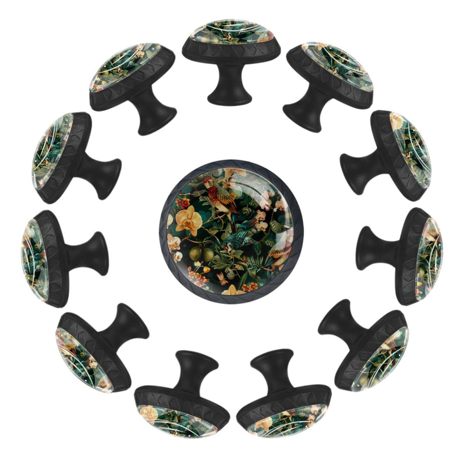 Boutons de tiroir en verre de cuisine maison chambre armoire lot de 12