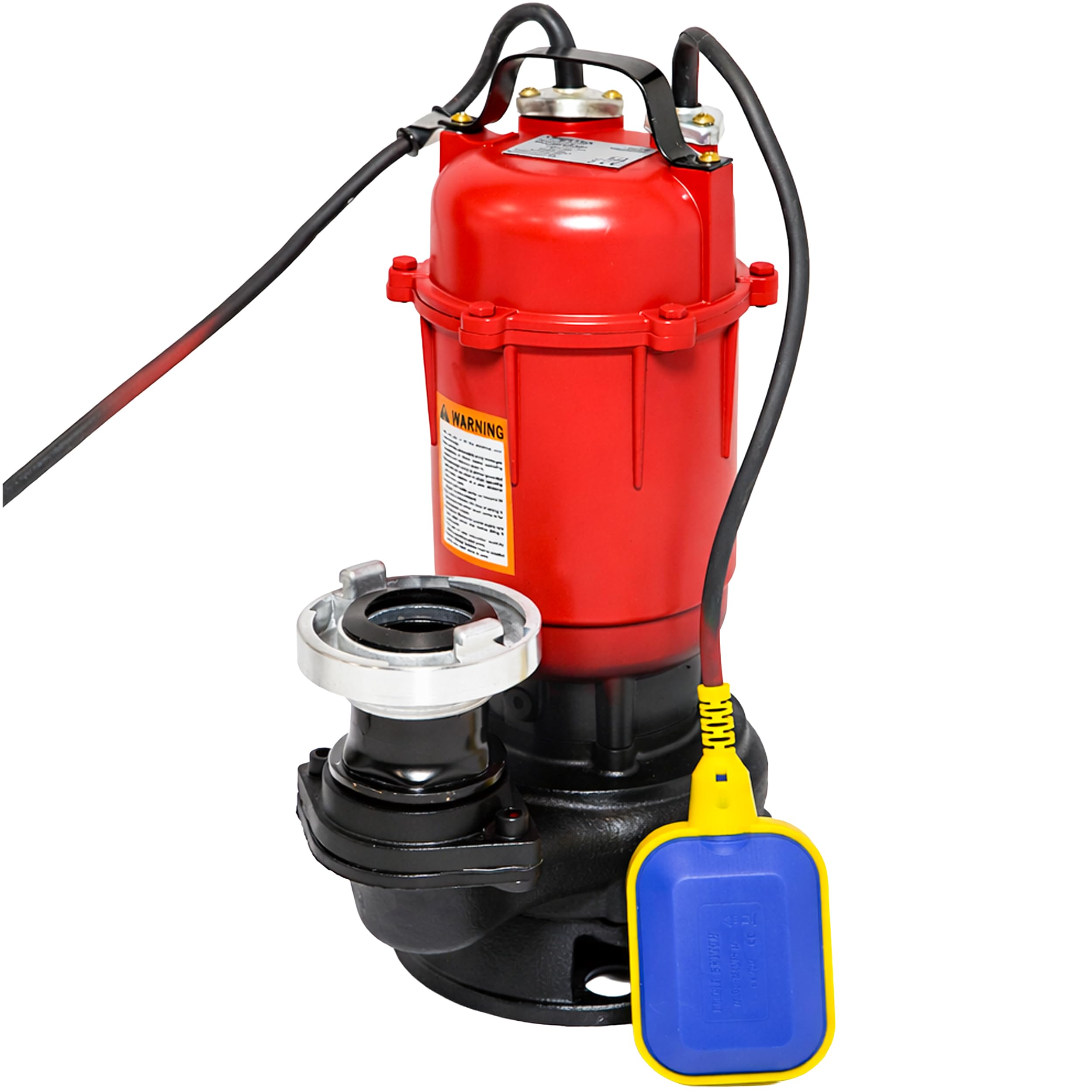 Pompa Zatapialna z Pływakiem Do Wody Brudnej, Szamba, Żeliwna, 550W, Ochrona IP68, Mechanizm Rozdrabniający, VERTEX