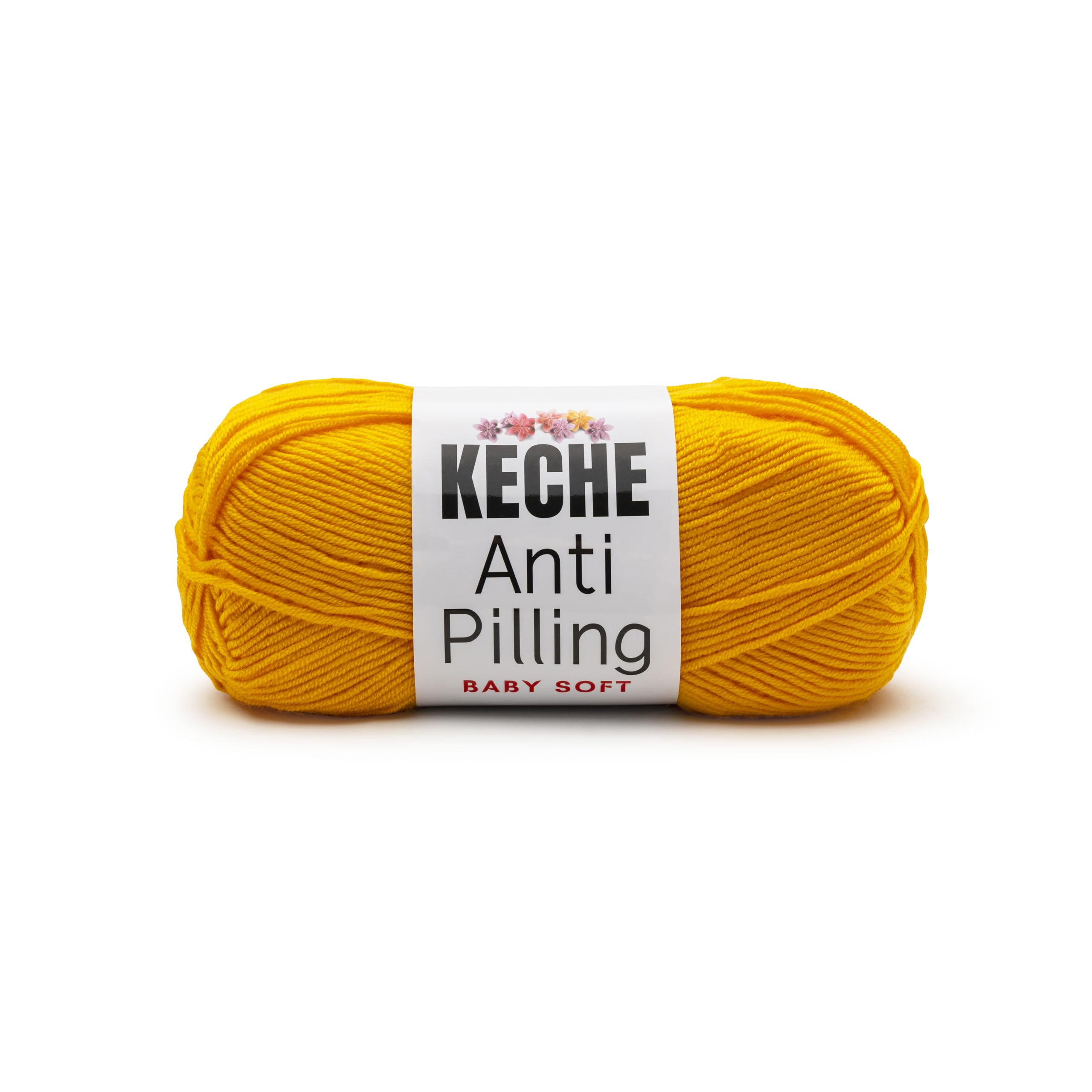 Soft DailyKnit DK Yarn, 100% Anti-Pilling Acrylic for Knitting Crocheting, Light Weight #3 (3.52 oz / 274 Yds) 1 Skein - Red — view 70