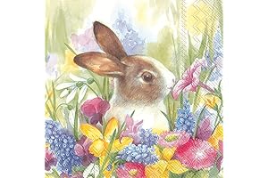 IHR Ideal Home Range Ruby In The Meadow Beverage Napkins for Spring