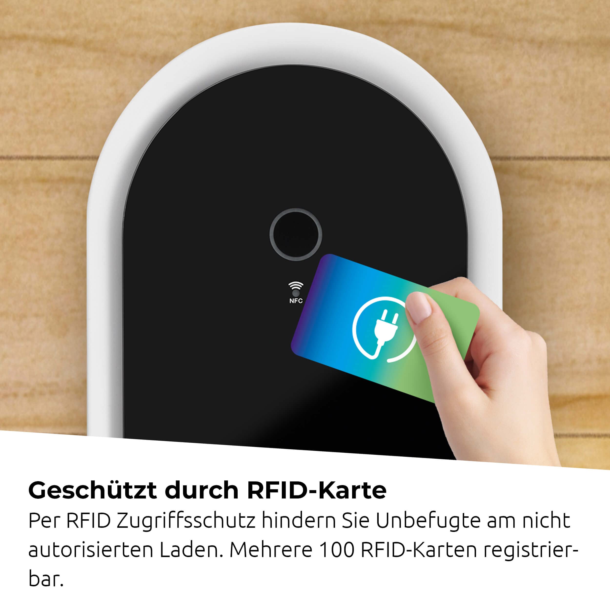 TechniSat TECHNIVOLT 1100-11kW Ladestation/Wallbox für E-Autos mit integrierter Ladesteckdose Typ 2 für schnelles Laden zu Hause, RFID-Karte, IP54, Made in Germany
