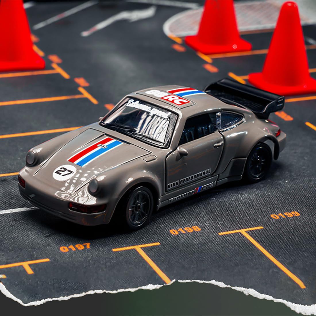 1/43 Drift RC Auto Mini, 2,4 G, w pełni proporcjonalny 4WD Drift RC Racing Car samochód sportowy z otwieranymi drzwiami, 18 km/h, stop metalu, samochód wyścigowy RTR