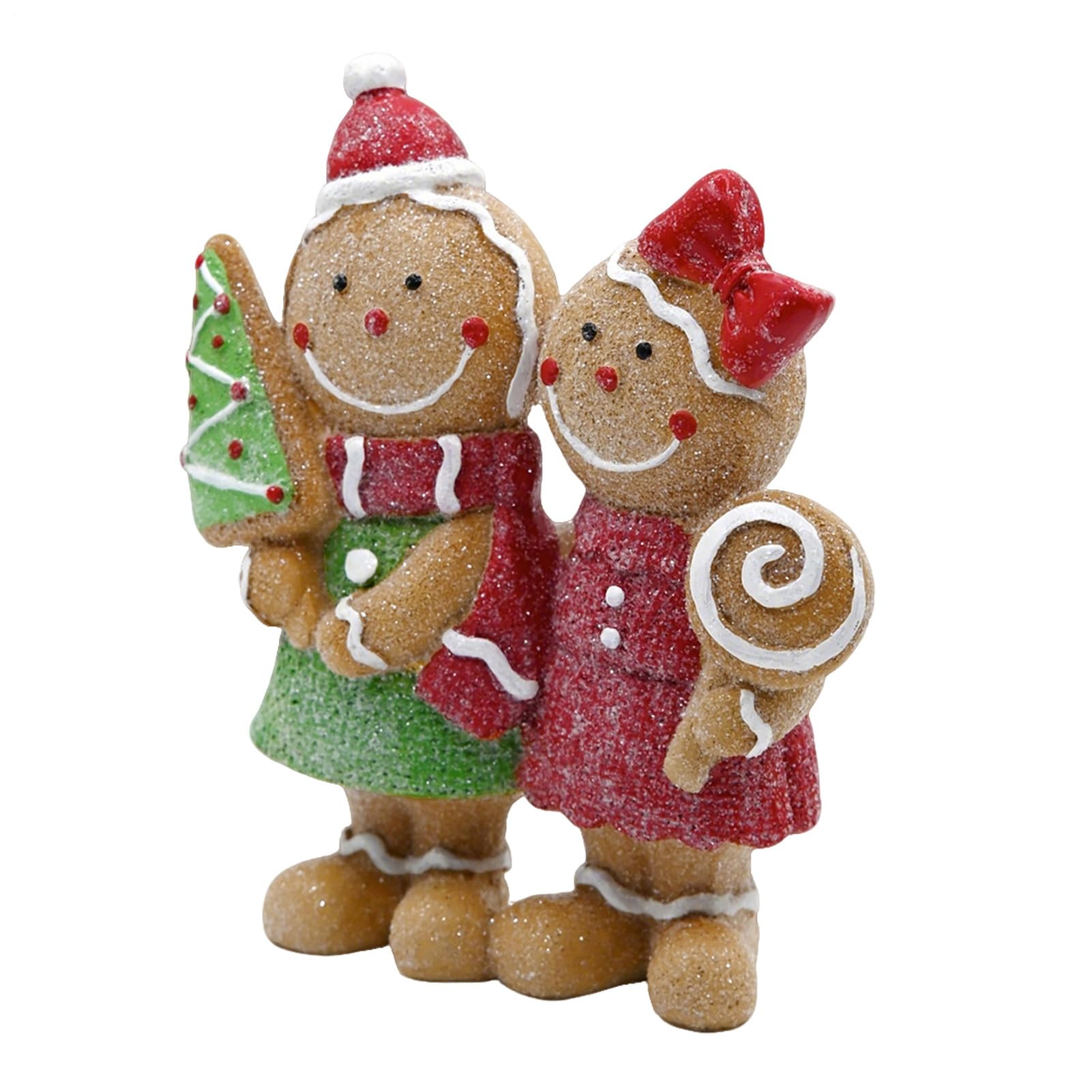 Figurine de Noël en pain d'épice : un couple attachant pour partager la magie avec vos enfants