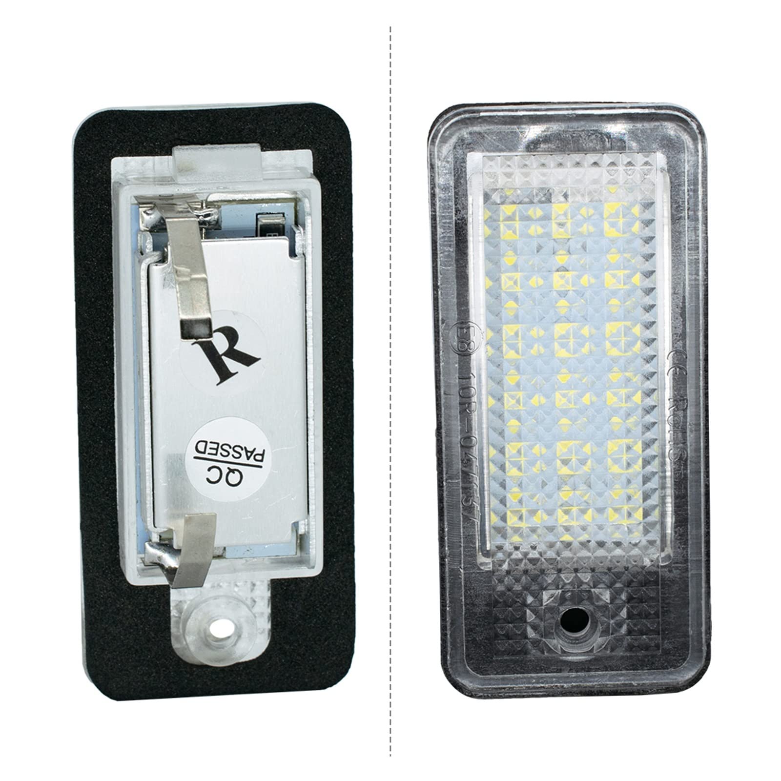 Luz de la placa del auto Luz De Matrícula 2 Uds Lámparas De Matrícula - Para A3 S3 A4 S4 A5 A6 S6 A8 S8 Q7 RS4