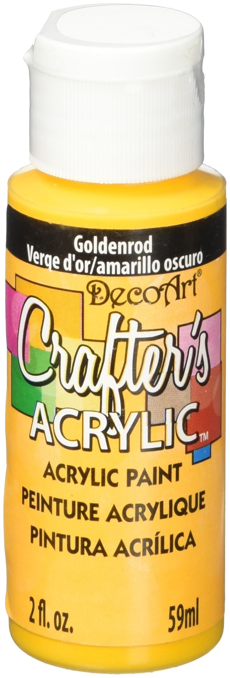 DecoArt 59 ml Crafters Acrylic, Goldrod