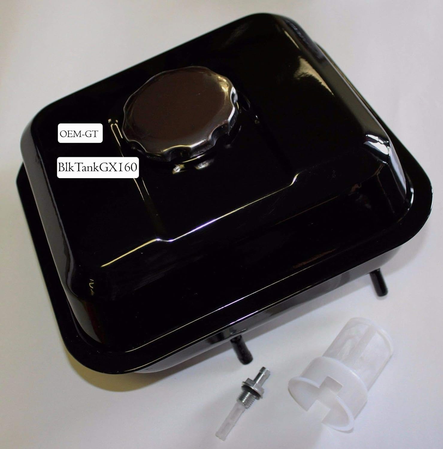 BLACK GX140 GX160 GX200 FUEL TANK KIT WITH CAP, STRAINER AND JOINT.