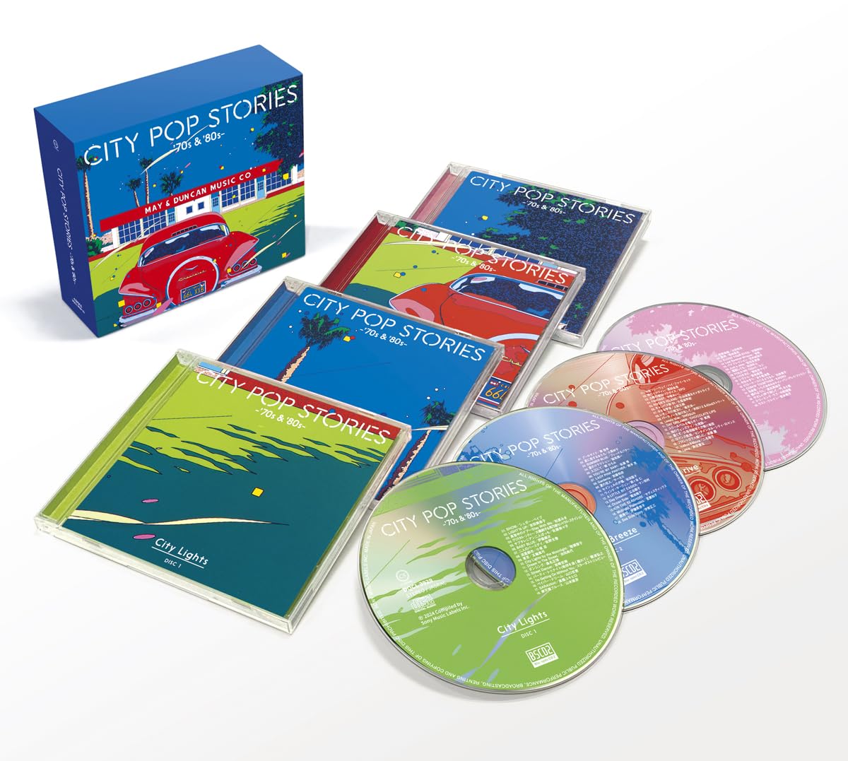 メルカリ市 セール 未開封新品 シティポップストーリーズ '70s & '80s Amazon.co.jp: CITY POP STORIES -'70s & '80s- DQCL-3929-3932