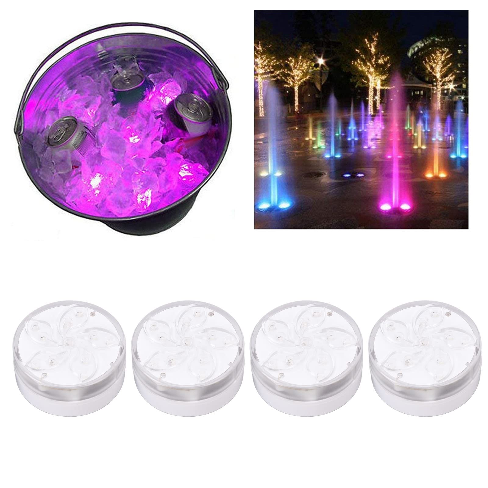 Luci per Piscina a LED, Abbagliante Illuminazione Subacquea per Piscine, Cortili, Vasche da Bagno E Giardini