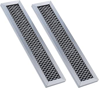 GE Microwave Carbon Filter Replacement (2-Pack) – WB02X10943 Compatible, 2-1/2 X 11