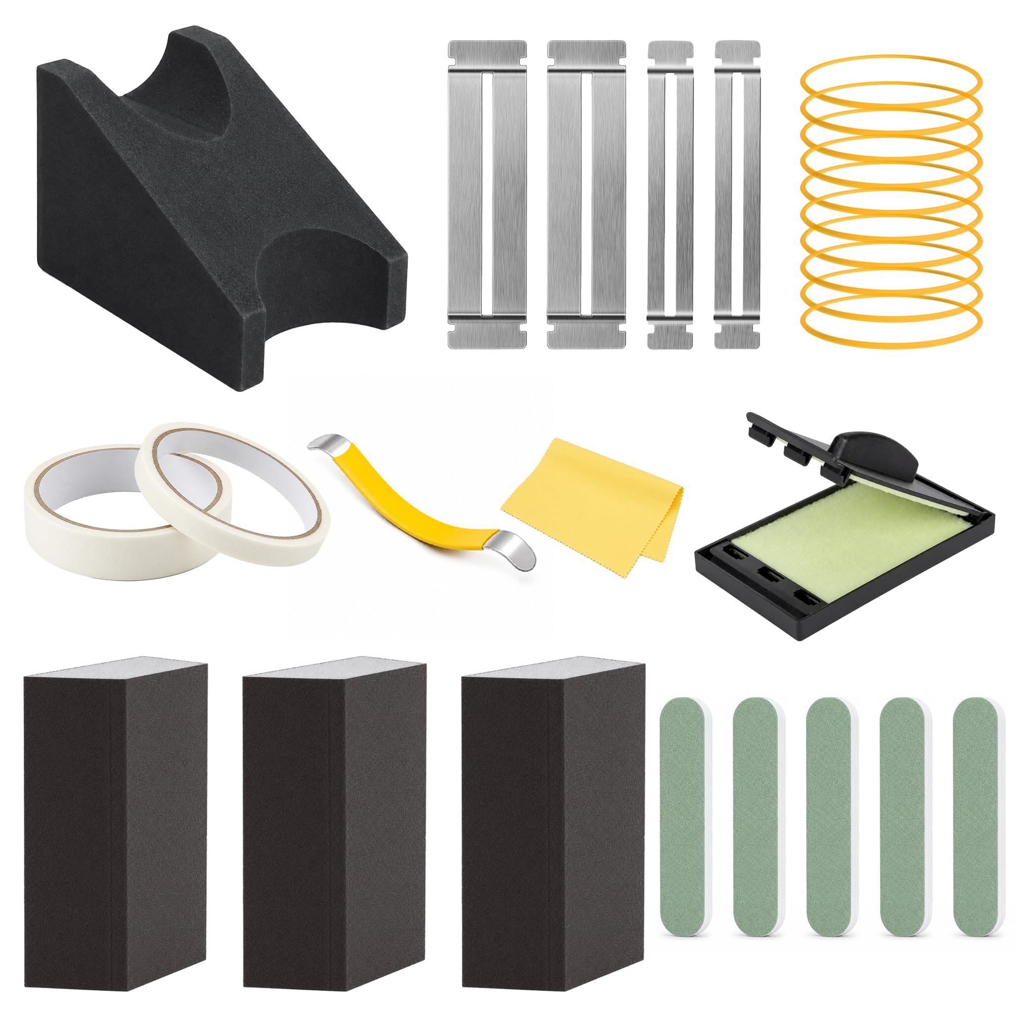 Rockhouse Kit di strumenti per liutaio e lucidante per chitarra