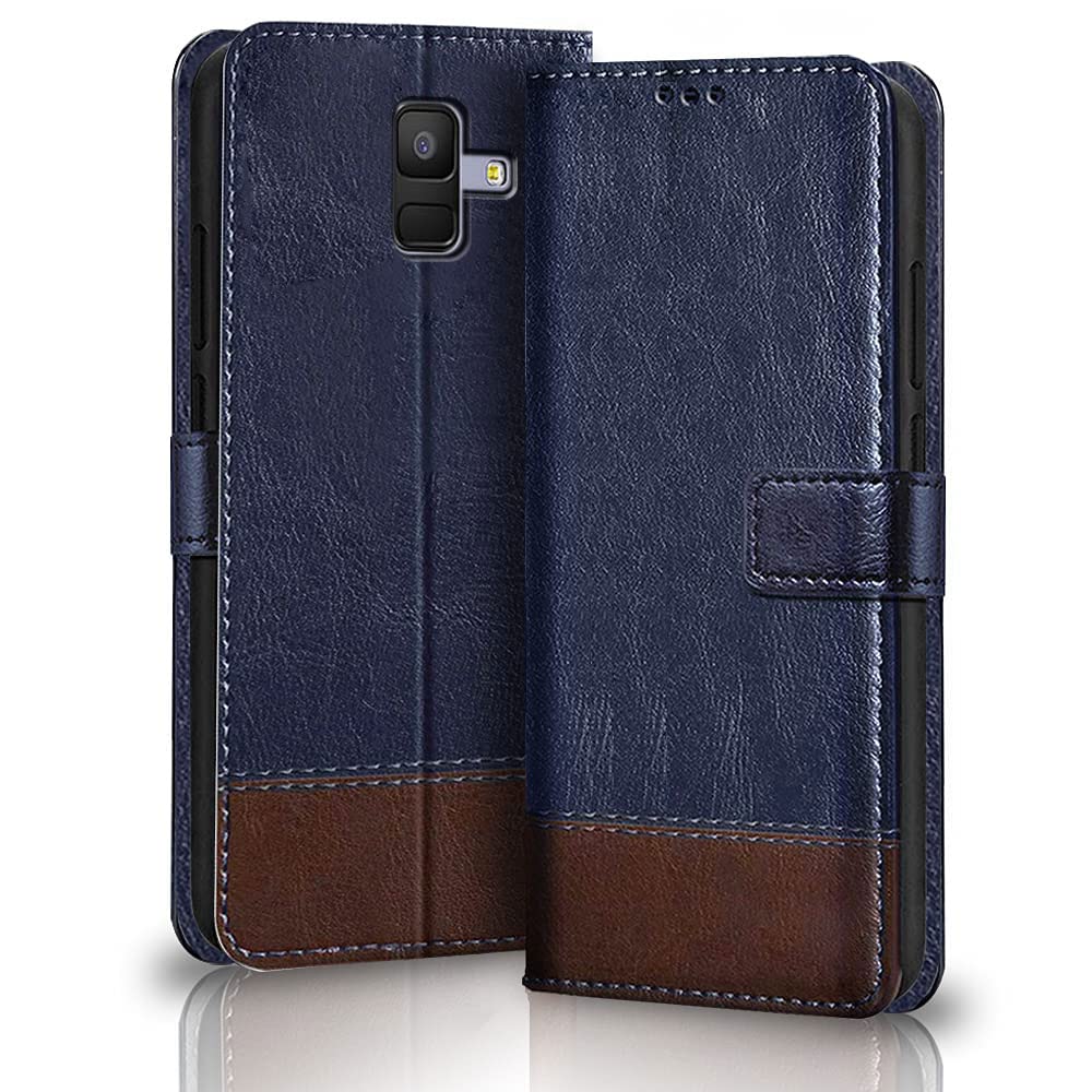 TheGiftKart Flip Back Cover Case for Samsung Galaxy J8 / A6 Plus / On8 Infinity | Inbuilt Stand & Pockets | Dual-Color Leather Finish Flip for Samsung J8 / A6 Plus / On8 Infinity (Coffee & Brown) (B0BSTT2QGK) Amazon Price History, Amazon Price Tracker