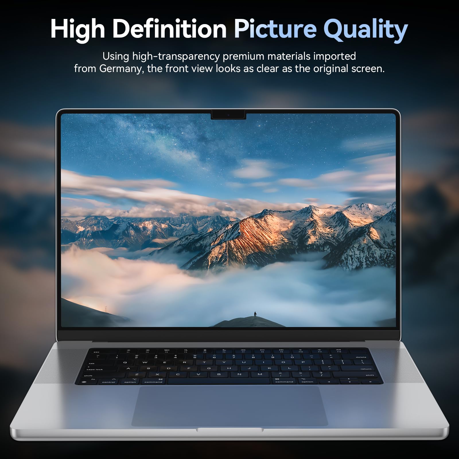 Filtro privacy a 360° per MacBook Pro da 14" (2021-2026, M1, M2, M3, M4, M5), filtro anti spia protezione schermo, Laptop Privacy Screen per Mac 14,2"