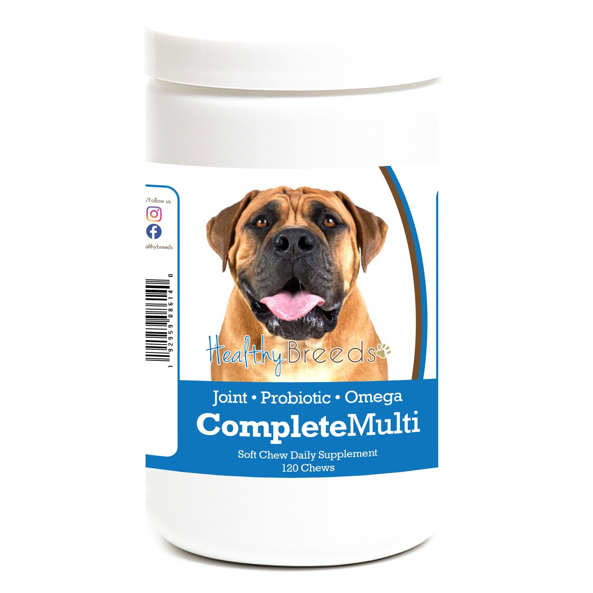 Healthy Breeds Boerboel All In One Multivitamin Soft Chew 120 Count