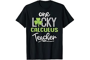 Funny One LUCKY CALCULUS Teacher Shirt St Patricks Day T-Shirt
