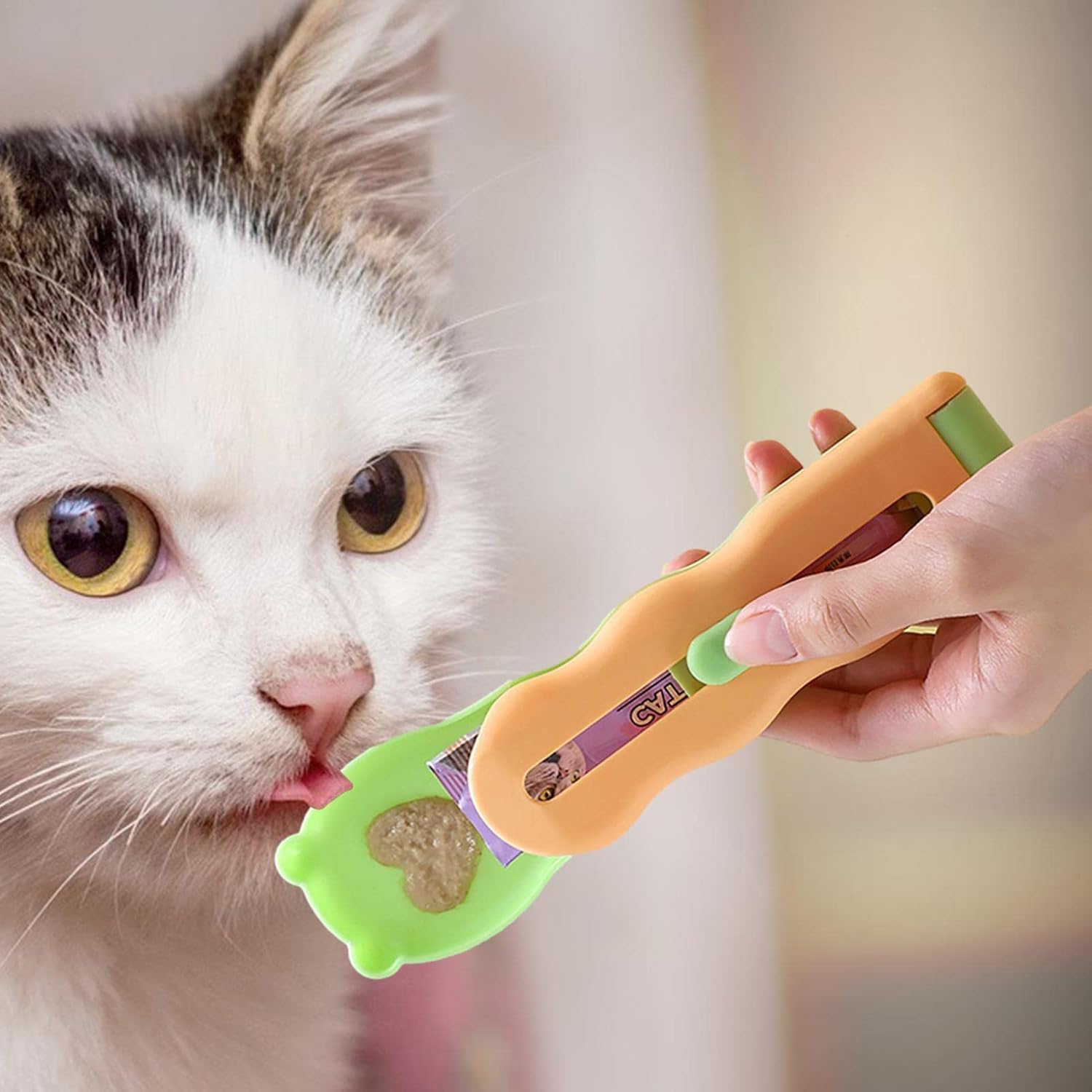 Cat Strip Spoon - Pet Spoons for Cats Treats, Cat Bar Press, Wet Cat Treats, Lick Cat Treats, Fun Spoons for Liquid Snacks (Color May Vary) (B0D9DGP7D9) Amazon Price History, Amazon Price Tracker