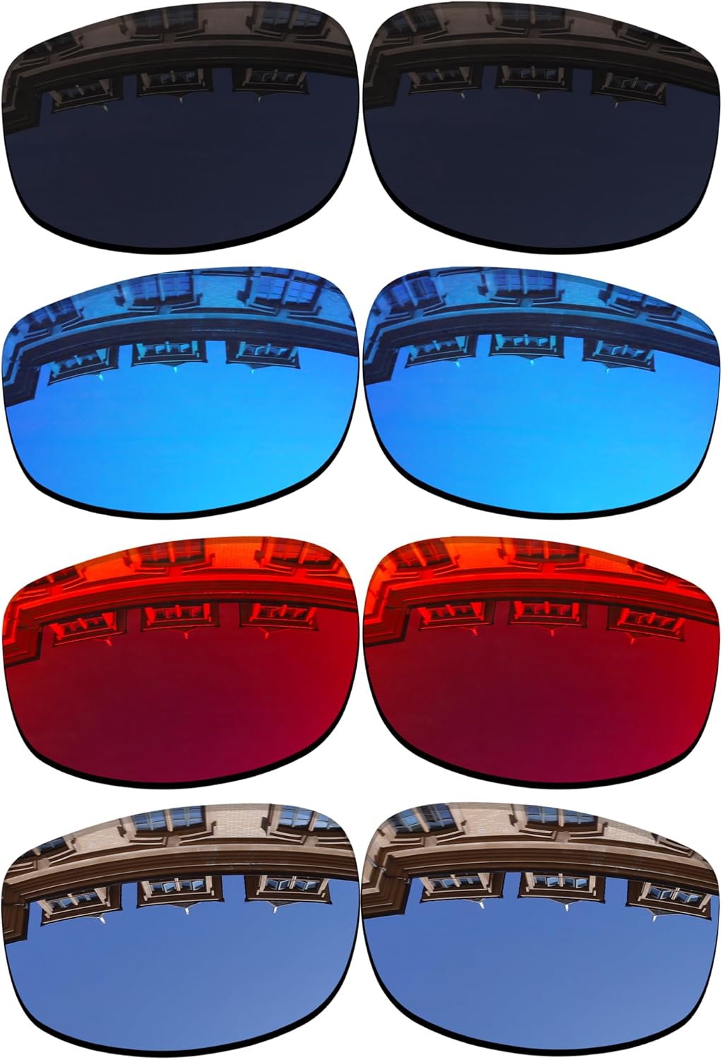 Vonxyz Set of 4 Lenses Replacement for Ray-Ban RB3445 Sunglass Combo Pack