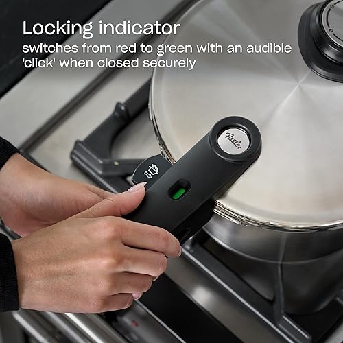 Miniatura 7 de Fissler Vitavit - Juego de olla a presión y sartén prémium con inserto de vapor, 2.6 cuartos y 6.3 cuartos de galón
