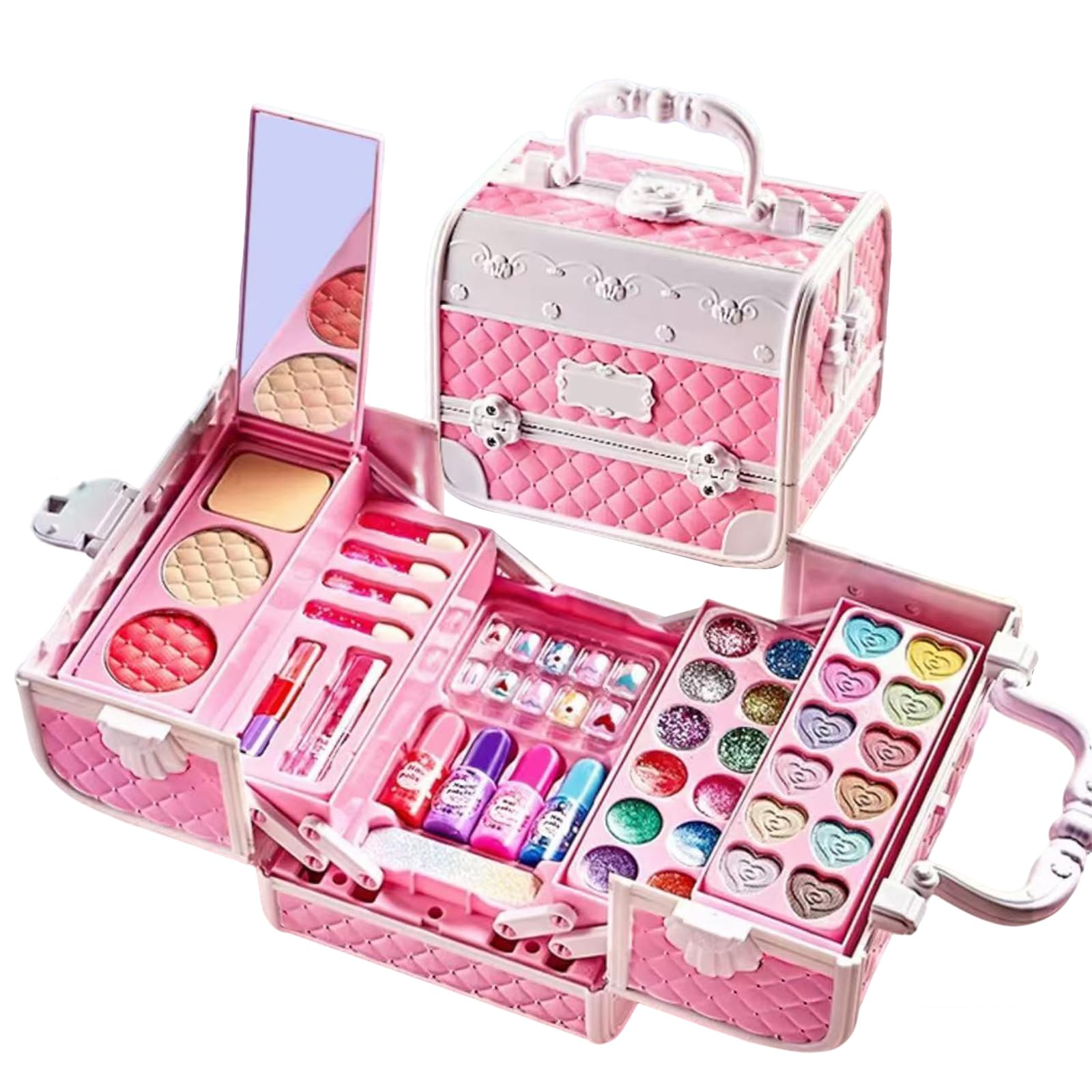シャドウボックス　ピンクの額と風景画8枚セット Amazon | 女の子 ピンクのメイクセット 女の子 子供 プレゼント 誕生日