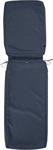 Classic Accessories Montlake FadeSafe - Funda de cojín resistente al agua para patio, 74 x 23 x 3 pulgadas, color carbón claro