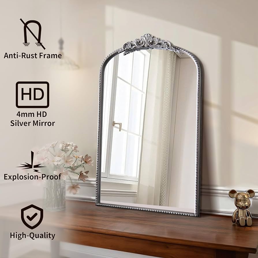 Amazon.com: Micasso Arched Mirror - Traditional Vintage