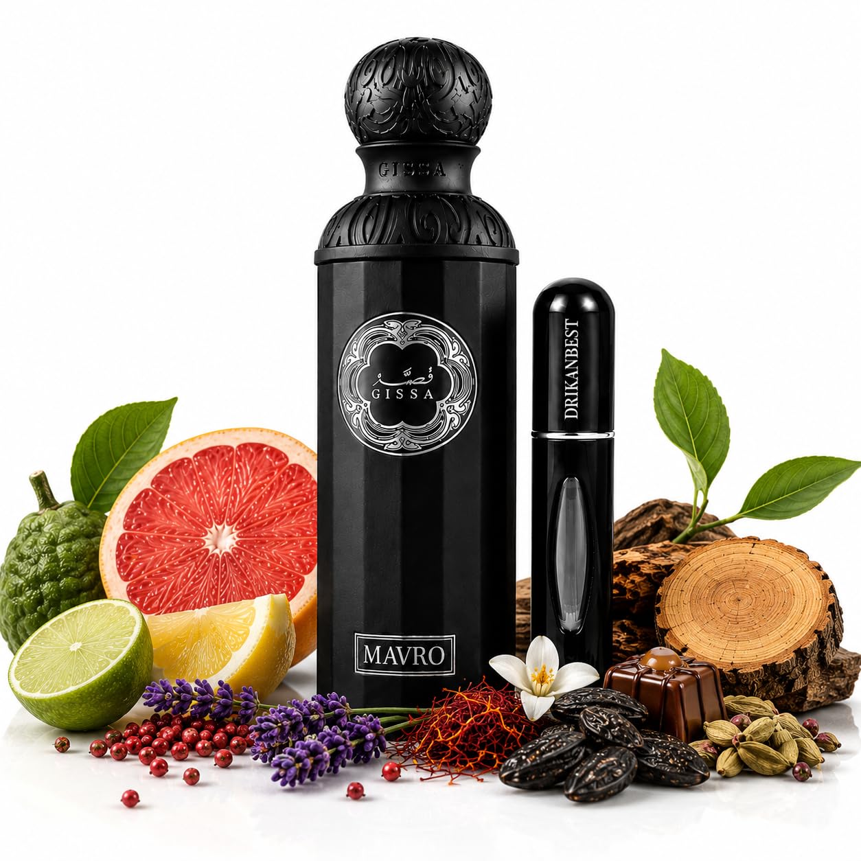 Gissa Mavro Eau de Parfum Hombre 200 ml | Aroma Cítrico y Amaderado