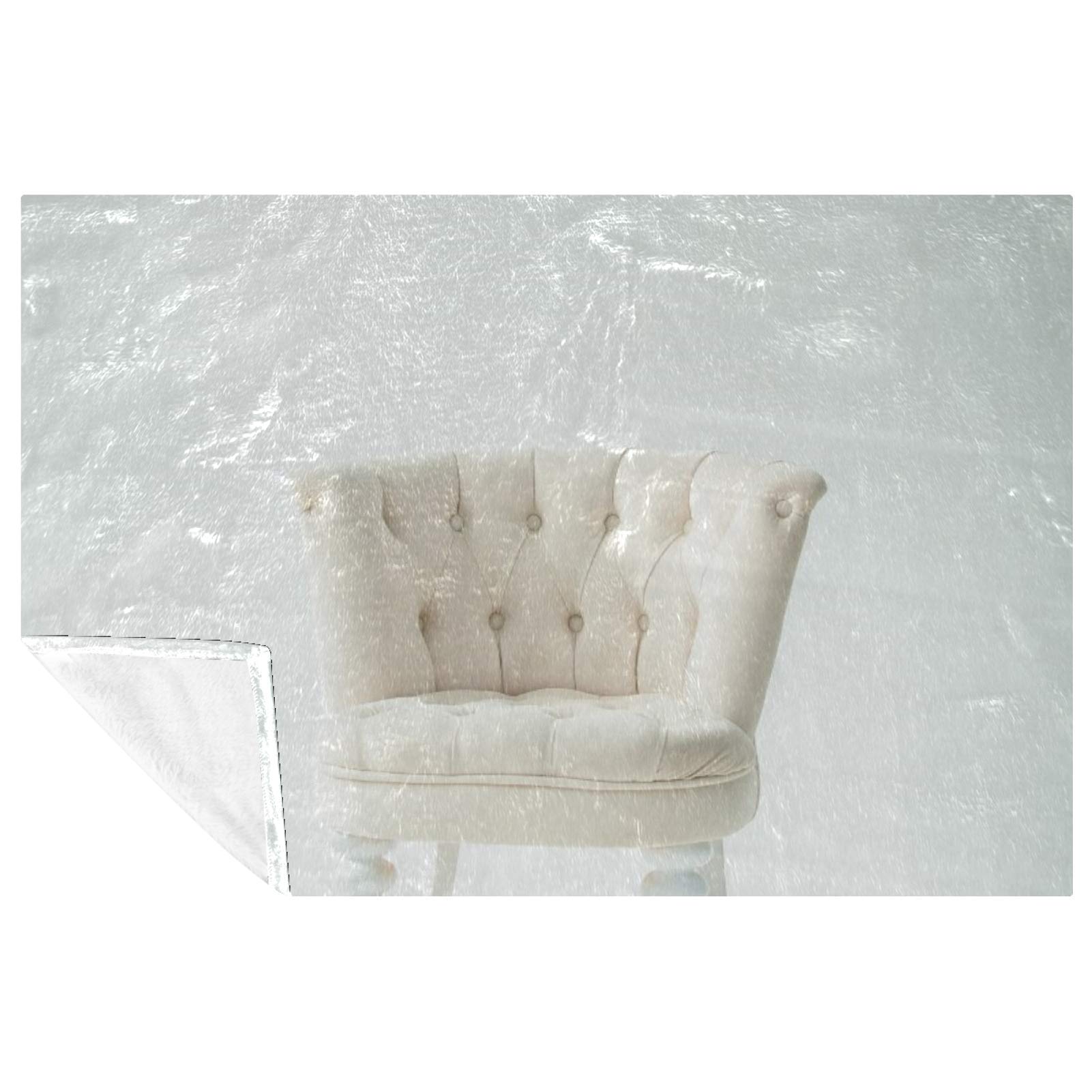 Couverture pour canapé et pique-nique blanche douce et chaude 150x100