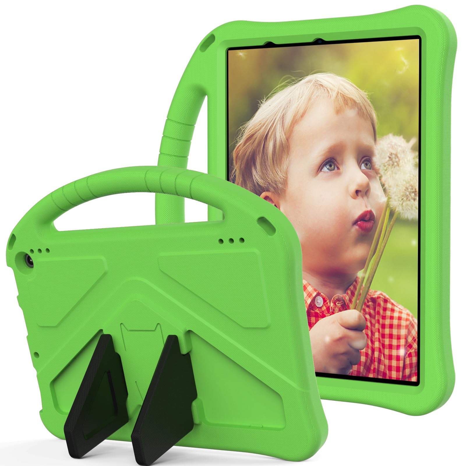 Custodia protettiva per tablet PC compatibile con Kindle Fire HD10/HD10 Plus 2021, custodia protettiva leggera in EVA per bambini, custodia protettiva antiurto resistente agli urti a prova di caduta