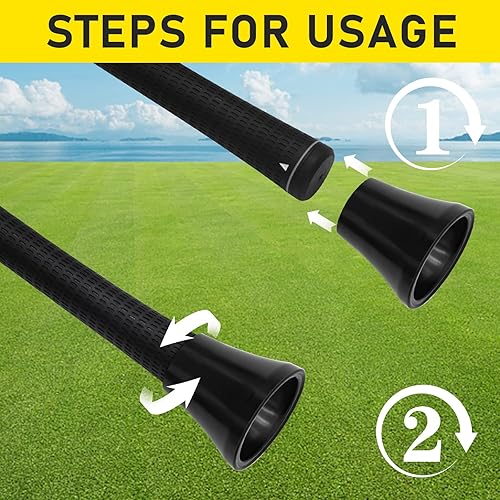 Miniatura 3 de Recuperador de pelotas de golf, 4 piezas de ventosa para agarre de putter, herramienta de recogida duradera para el extremo del putter