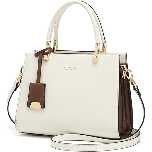 Cnoles Cowhide Leather Tote Handbags Medium Shoulder Bags Ladies Handle Satchel Purse Tote Bag Purse for Women