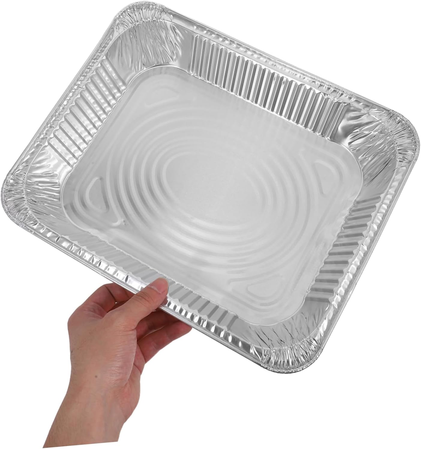 IMIKEYA 30Pcs Heat Resistant Aluminum Foil Pans for Even Heat Distribution Versatile Disposable Baking Trays for Roasting Cooking Grilling and Steaming
