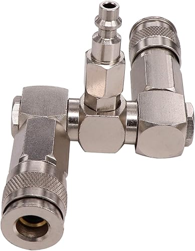 Miniatura 7 de Accesorios de divisor de manguera de aire de 2 vías,Conector de manguera de aire de resistencia a alta presión, Diseño giratorio de 360
