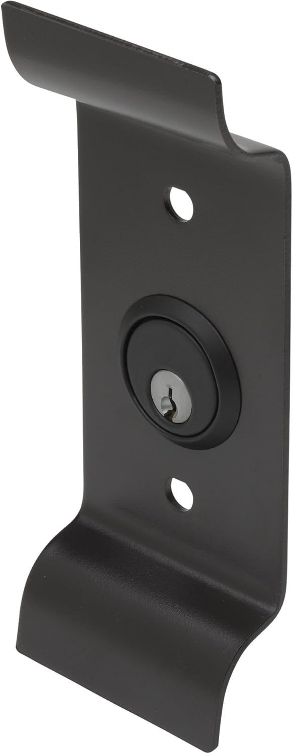 Copper Creek ED-PCYL-AL Exterior Pull Plate with Cylinder for Exit Device Aluminum