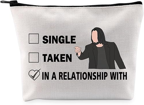 G2TUP Regalo inspirado en K R Fechado K R Bolsa de maquillaje K R Fan Bolsa de cosméticos K R Merch, Blanco