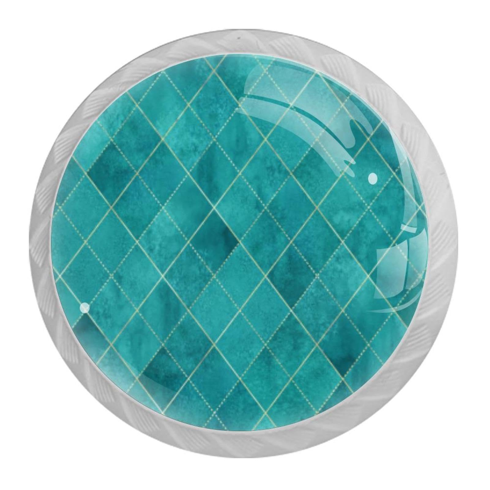 Tqmspg Multi07 4 Pieces Drawer Pulls Green Marble Texture Door Knobs Dresser Handles For Kitchen Wardrobe Cupboard Hardware Furniture