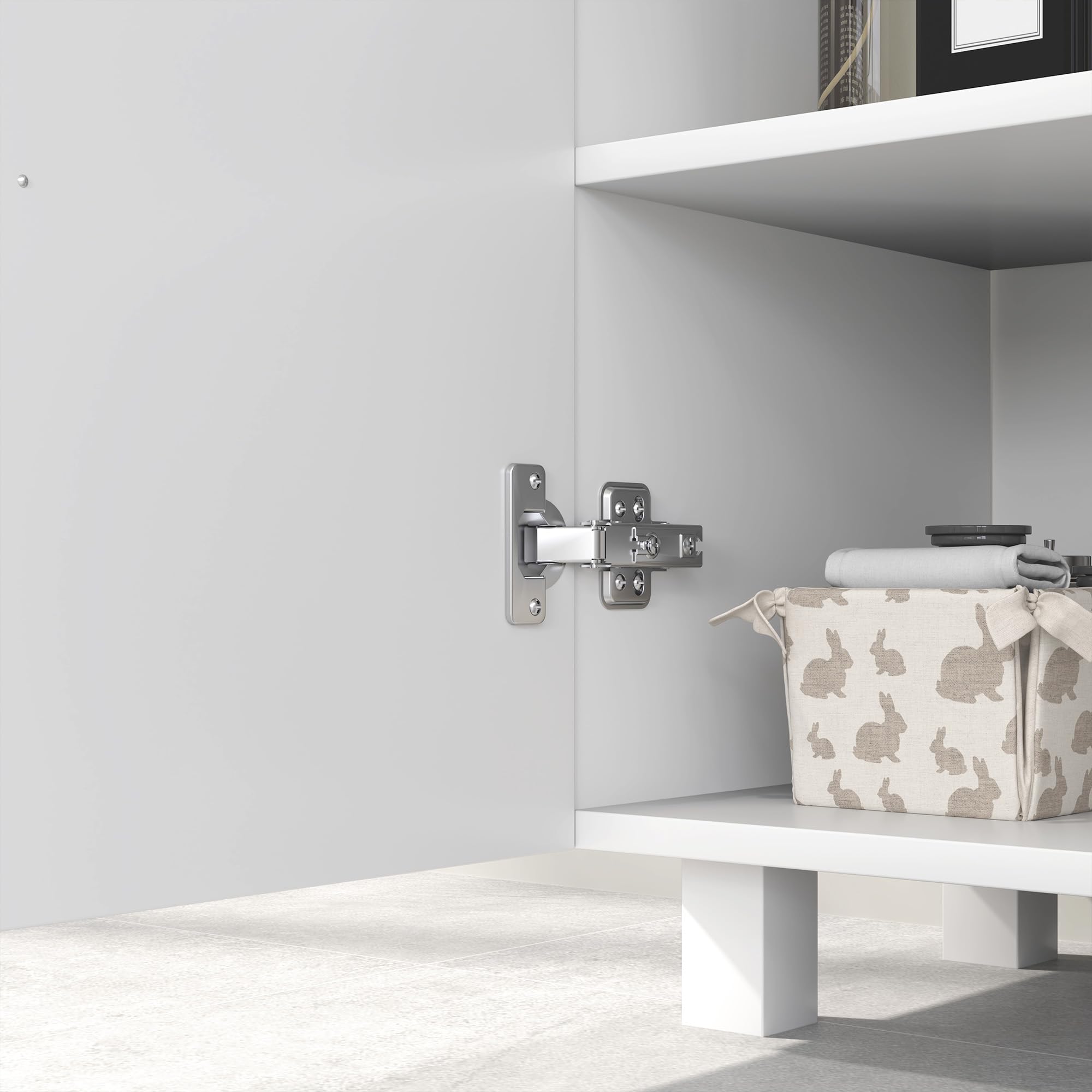 HOMCOM Mueble para Debajo del Lavabo Mueble bajo Lavabo Mueble de Lavabo con Pie con 2 Puertas 2 Estantes y Sistema Antivuelco para Cuarto Baño 60x35x60 cm Blanco